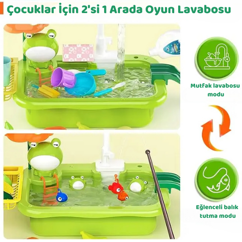 Gerçek Su Akışlı Oyuncak Lavabo